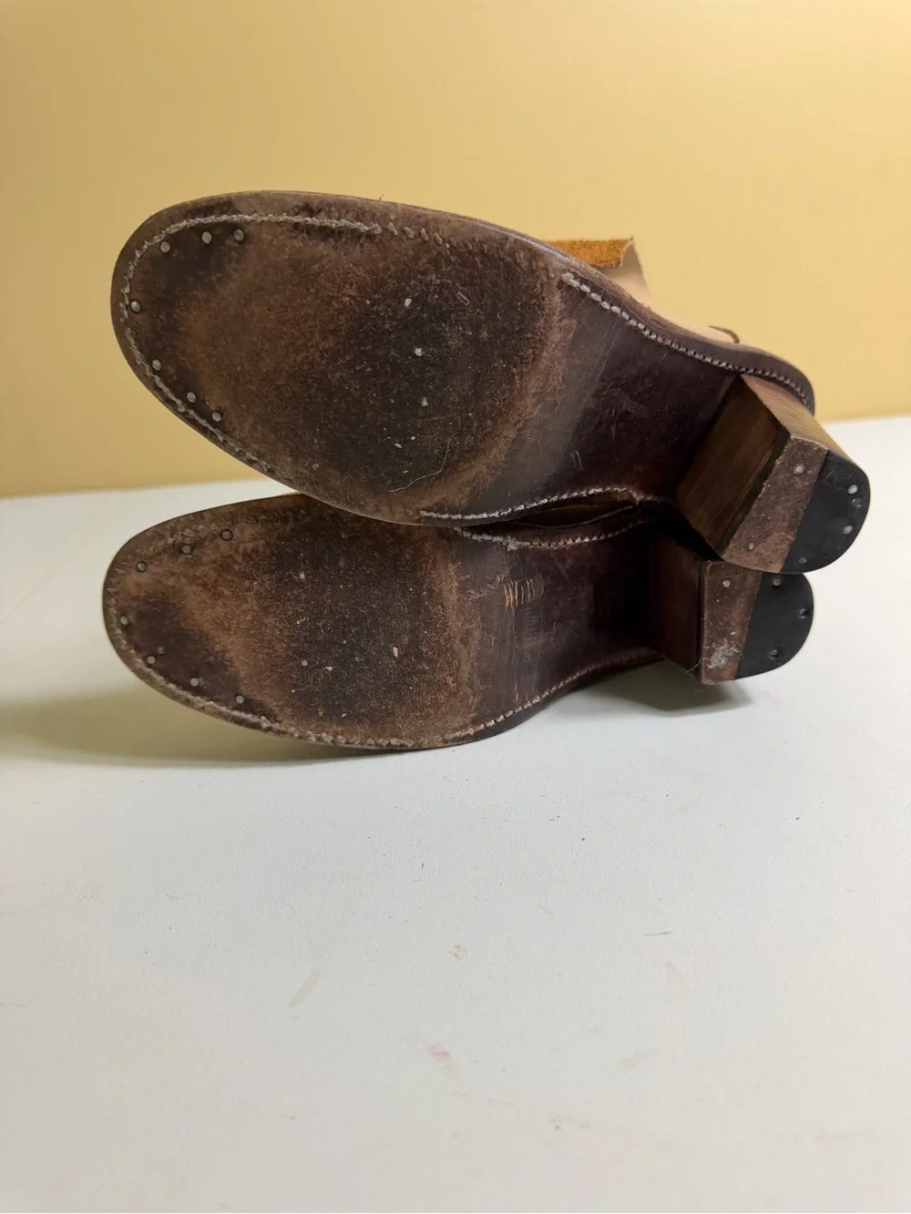 Anthropologie Holding Horses Cobbler Series Distressed Leather Boots - Size 6